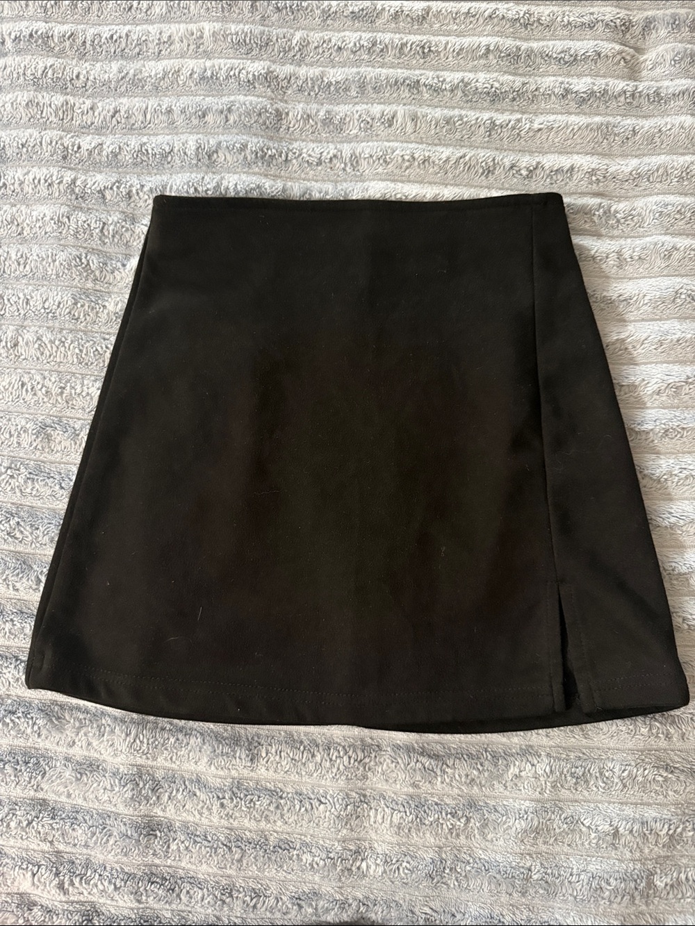 3 For $10 SHEIN Black High-Waisted A-Line Mini Skirt with Side Slit - Size XS